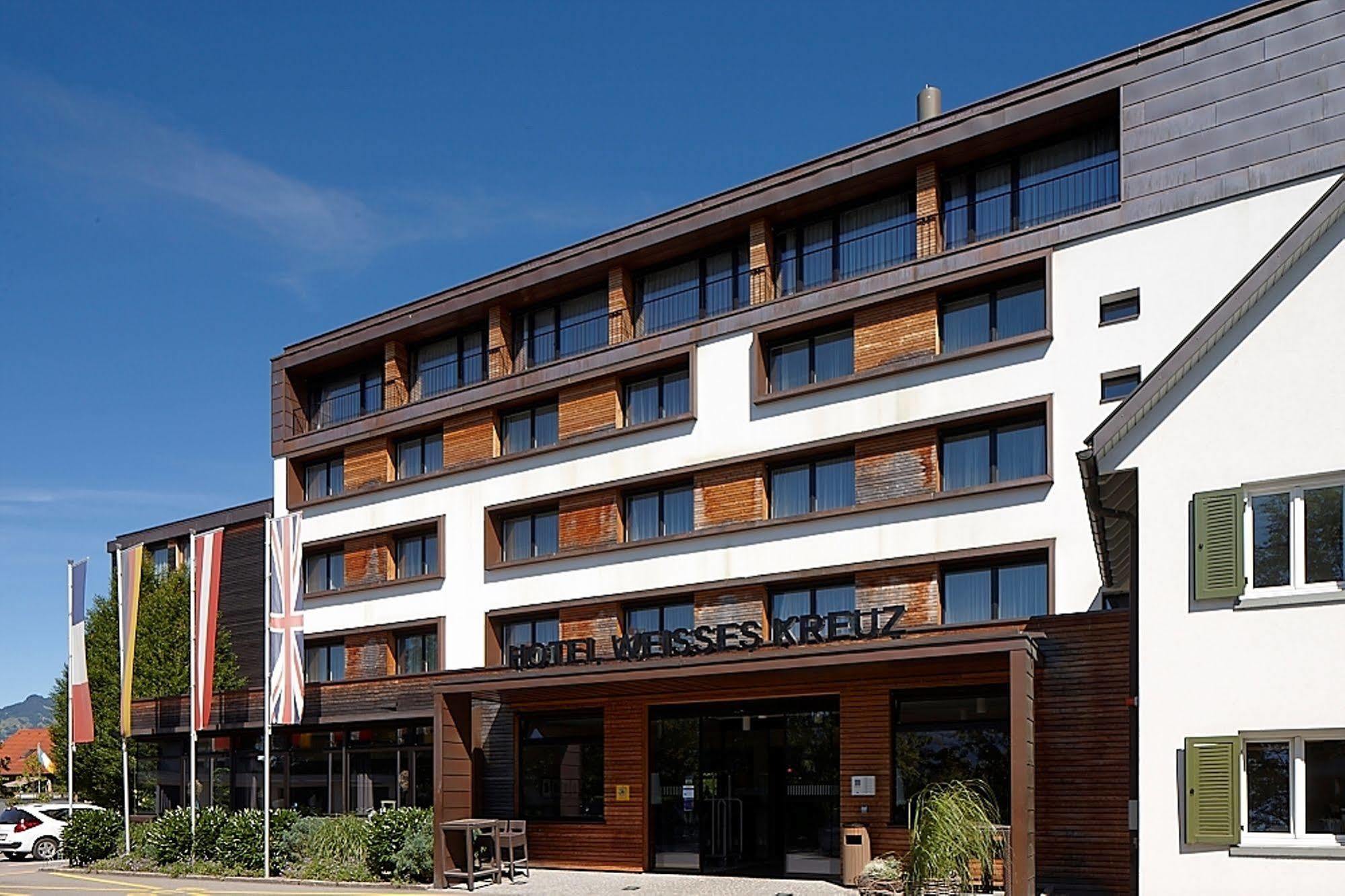 Hotel Weisses Kreuz Feldkirch Bagian luar foto